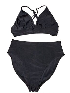 Old Navy Black High-Rise Bikini Set